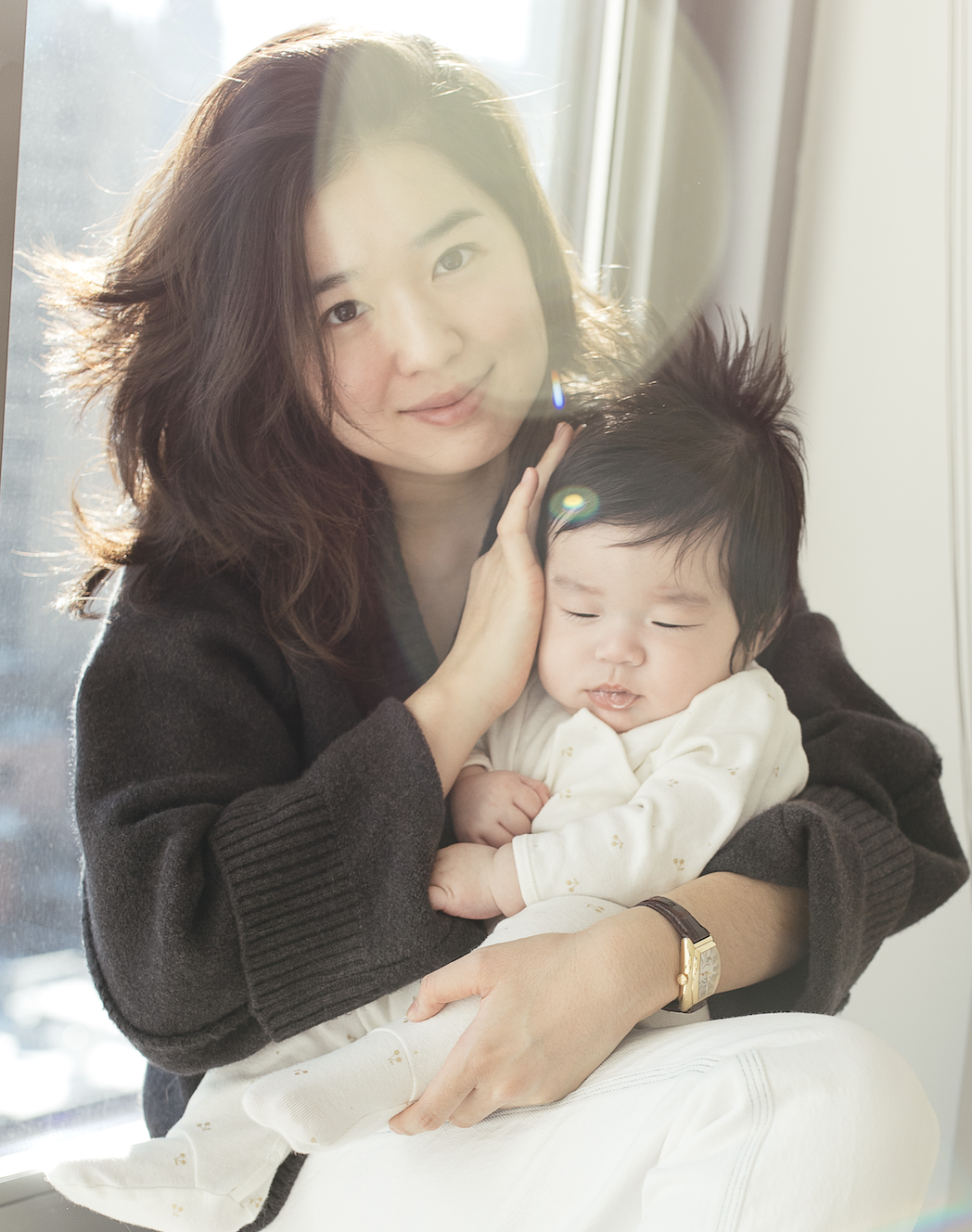 Angela and her son Woojin